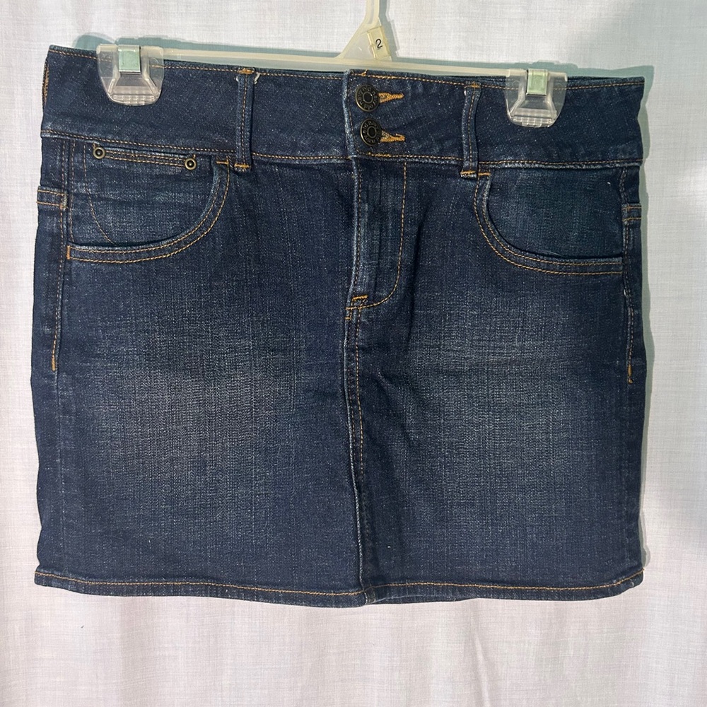 Old Navy Distressed Denim Mini Skirt